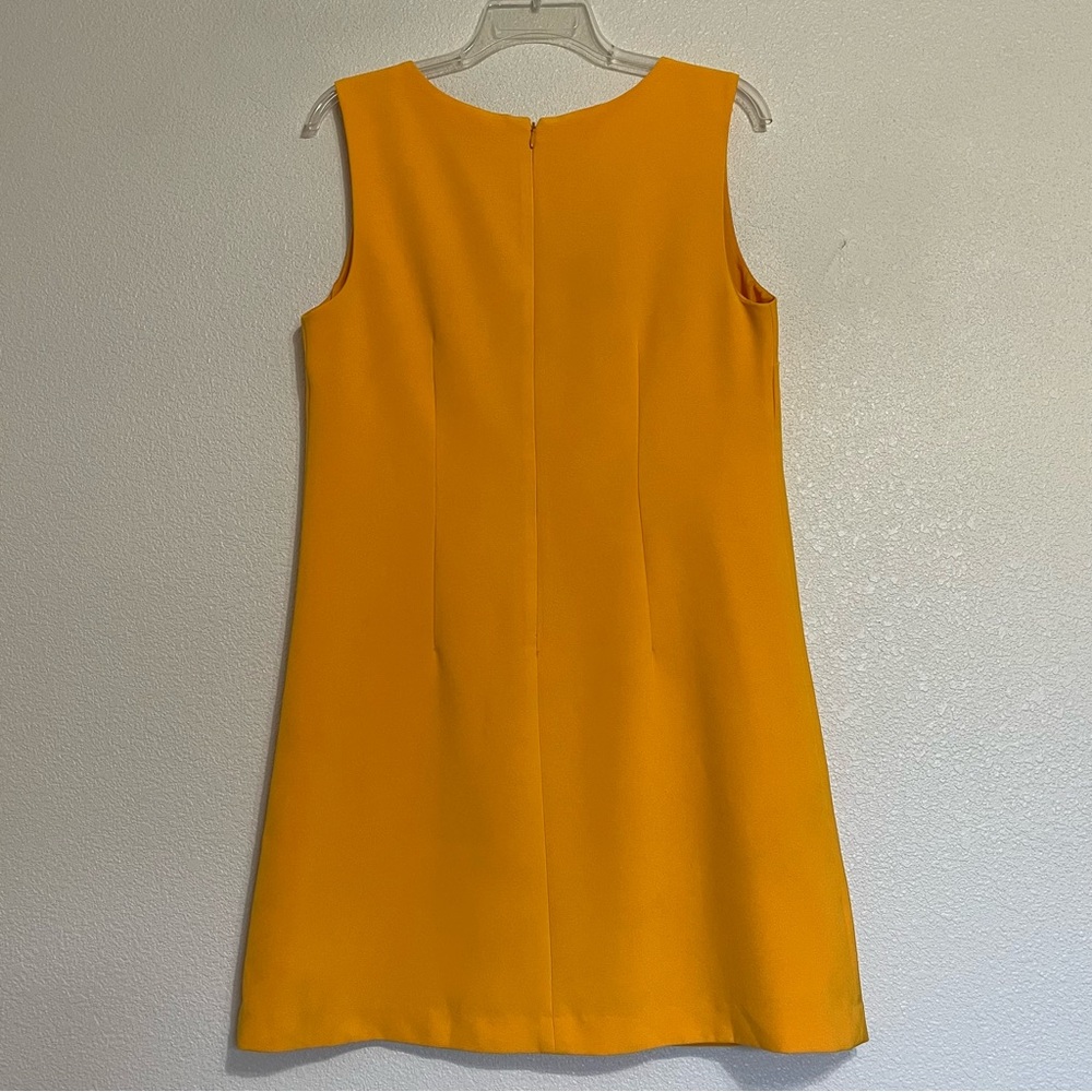 VICTORIA BECKHAM for Target Sleeveless Shift Dress Marigold Yellow Size Medium - Picture 6 of 13